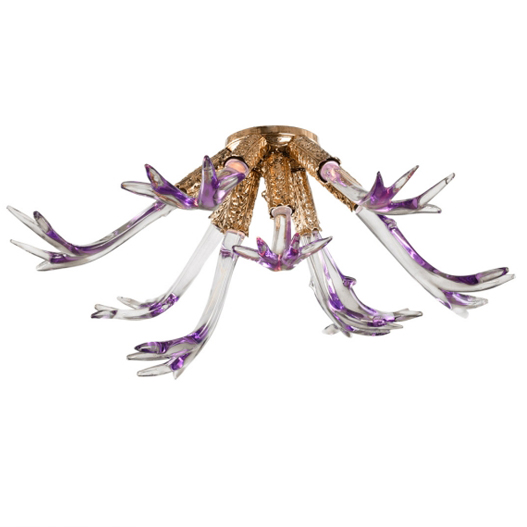 Maral Plafonyer Purple Chandelier